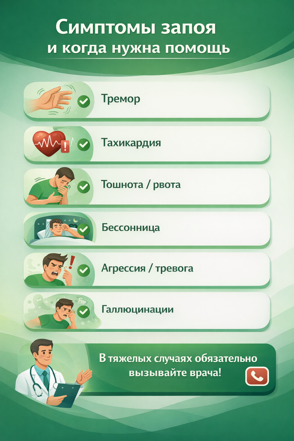 симптомы запоя 